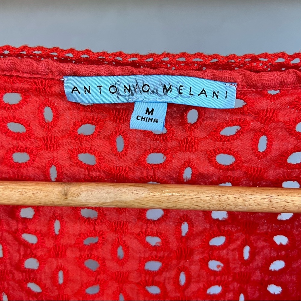 Antonio Melani Red Swimsuit Coverup - Picture 3 of 8